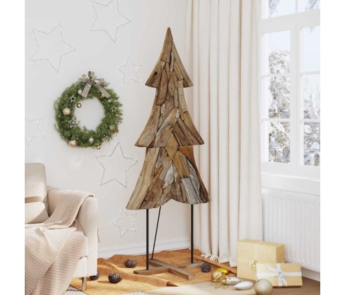 Ziemassvētku Eglīte Ar Statīvu Brūna 180 Cm Masīvs Tīkkoks Vidaxl