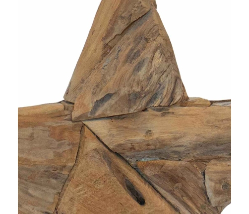 Ziemassvētku Zvaigzne Brūna 45 X 5 X 60 Cm Ciets Tekša Koks Vidaxl