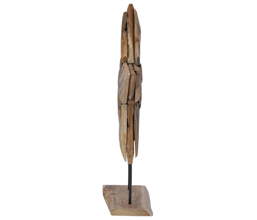 Ziemassvētku Zvaigzne Brūna 60 X 5 X 75 Cm Ciets Tekša Koks Vidaxl