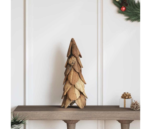 Ziemassvētku Eglīte Ar Statīvu Brūna 50 Cm Masīvs Tīkkoks Vidaxl