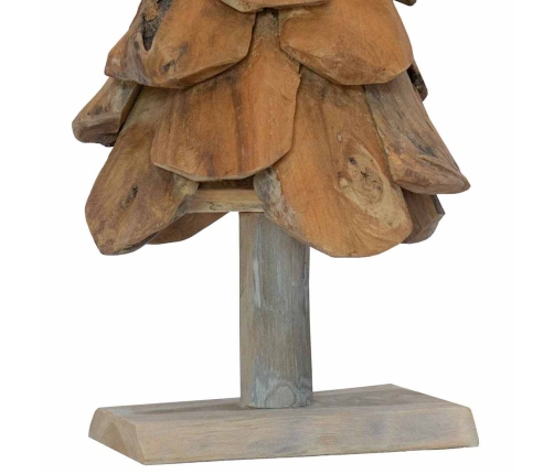 Ziemassvētku Eglīte Ar Statīvu Brūna 60 Cm Masīvs Tīkkoks Vidaxl