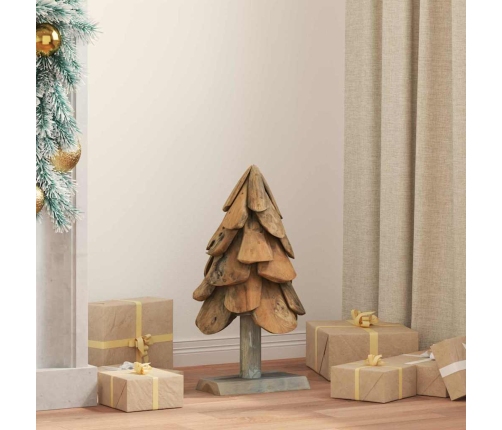Ziemassvētku Eglīte Ar Statīvu Brūna 60 Cm Masīvs Tīkkoks Vidaxl
