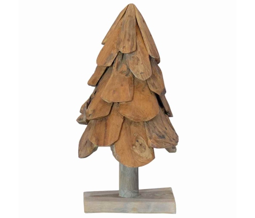 Ziemassvētku Eglīte Ar Statīvu Brūna 60 Cm Masīvs Tīkkoks Vidaxl