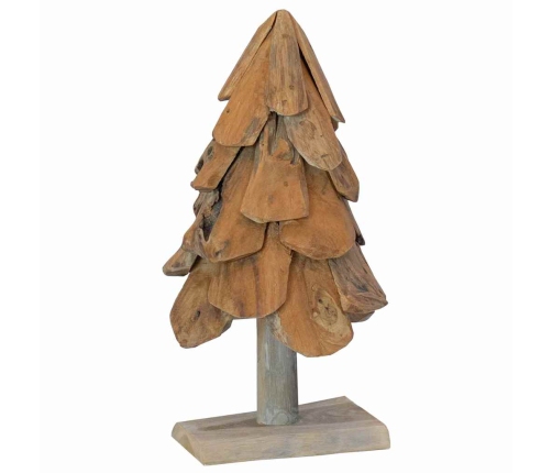 Ziemassvētku Eglīte Ar Statīvu Brūna 60 Cm Masīvs Tīkkoks Vidaxl