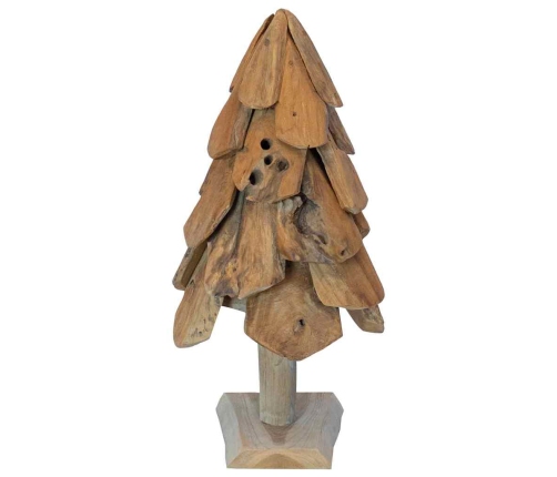 Ziemassvētku Eglīte Ar Statīvu Brūna 60 Cm Masīvs Tīkkoks Vidaxl