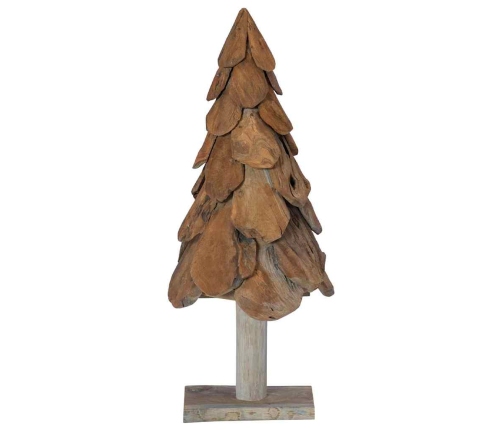 Ziemassvētku Eglīte Ar Statīvu Brūna 90 Cm Masīvs Tīkkoks Vidaxl