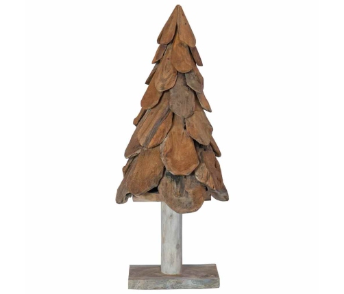 Ziemassvētku Eglīte Ar Statīvu Brūna 90 Cm Masīvs Tīkkoks Vidaxl