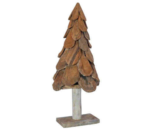 Ziemassvētku Eglīte Ar Statīvu Brūna 90 Cm Masīvs Tīkkoks Vidaxl