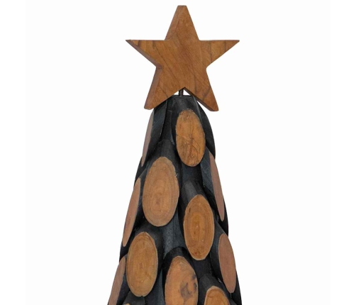 Ziemassvētku Eglīte Ar Statīvu Brūna 60 Cm Masīvs Tīkkoks Vidaxl