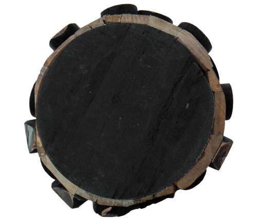 Ziemassvētku Eglīte Ar Statīvu Brūna 60 Cm Masīvs Tīkkoks Vidaxl