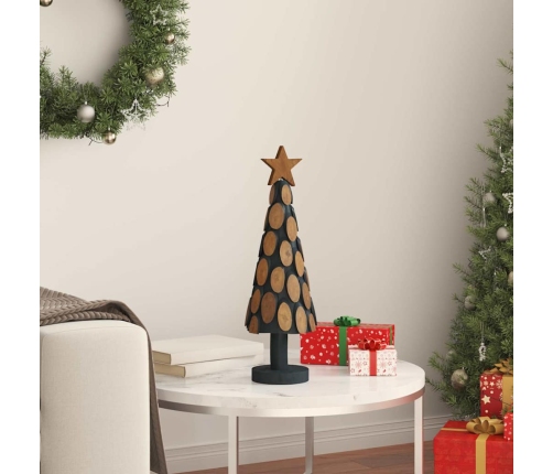 Ziemassvētku Eglīte Ar Statīvu Brūna 60 Cm Masīvs Tīkkoks Vidaxl