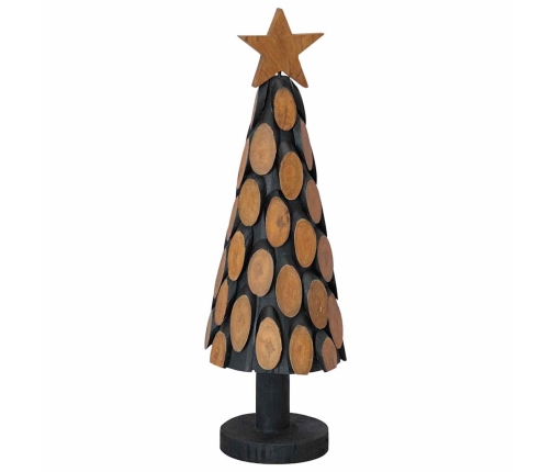 Ziemassvētku Eglīte Ar Statīvu Brūna 60 Cm Masīvs Tīkkoks Vidaxl