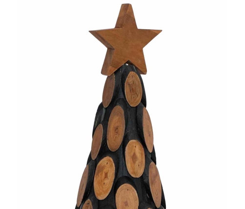 Ziemassvētku Eglīte Ar Statīvu Brūna 90 Cm Masīvs Tīkkoks Vidaxl