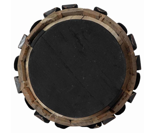 Ziemassvētku Eglīte Ar Statīvu Brūna 90 Cm Masīvs Tīkkoks Vidaxl