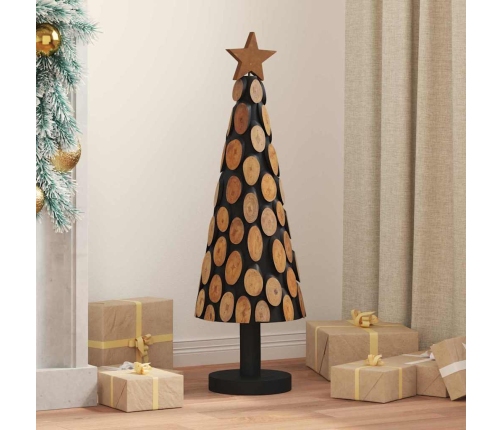Ziemassvētku Eglīte Ar Statīvu Brūna 90 Cm Masīvs Tīkkoks Vidaxl
