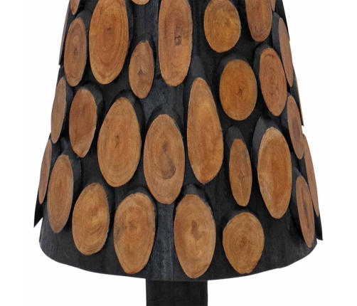 Ziemassvētku Eglīte Ar Statīvu Brūna 120 Cm Masīvs Tīkkoks Vidaxl