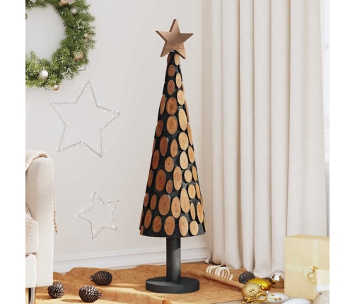 Ziemassvētku Eglīte Ar Statīvu Brūna 120 Cm Masīvs Tīkkoks Vidaxl