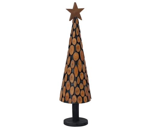 Ziemassvētku Eglīte Ar Statīvu Brūna 120 Cm Masīvs Tīkkoks Vidaxl