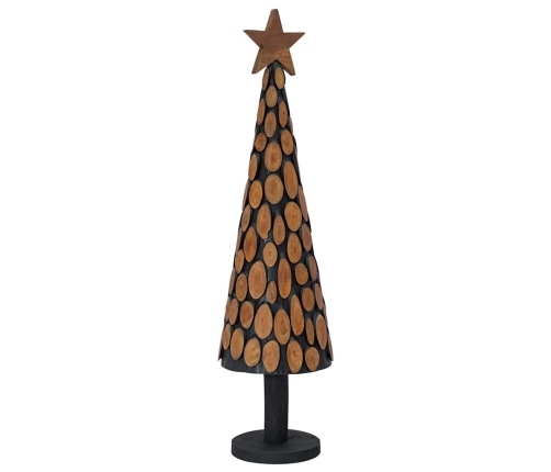 Ziemassvētku Eglīte Ar Statīvu Brūna 120 Cm Masīvs Tīkkoks Vidaxl