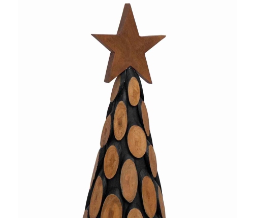 Ziemassvētku Eglīte Ar Statīvu Brūna 150 Cm Masīvs Tīkkoks Vidaxl