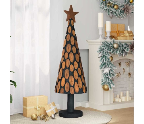 Ziemassvētku Eglīte Ar Statīvu Brūna 150 Cm Masīvs Tīkkoks Vidaxl