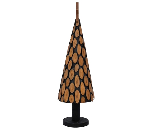 Ziemassvētku Eglīte Ar Statīvu Brūna 150 Cm Masīvs Tīkkoks Vidaxl