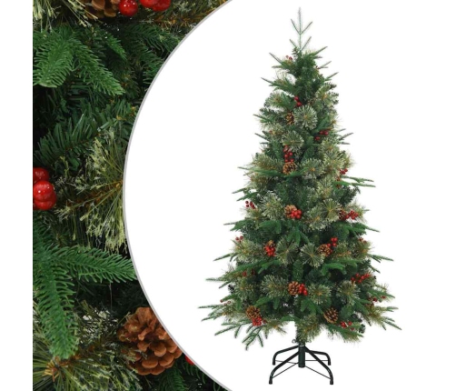 Mākslīgā Saliekamā Ziemassvētku Egle Ar Statīvu Zaļa 120 Cm Vidaxl