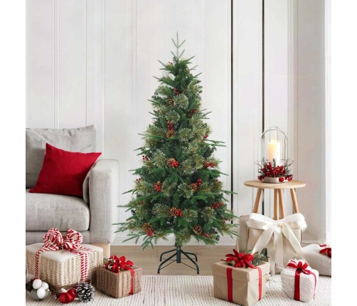 Mākslīgā Saliekamā Ziemassvētku Egle Ar Statīvu Zaļa 150 Cm Vidaxl