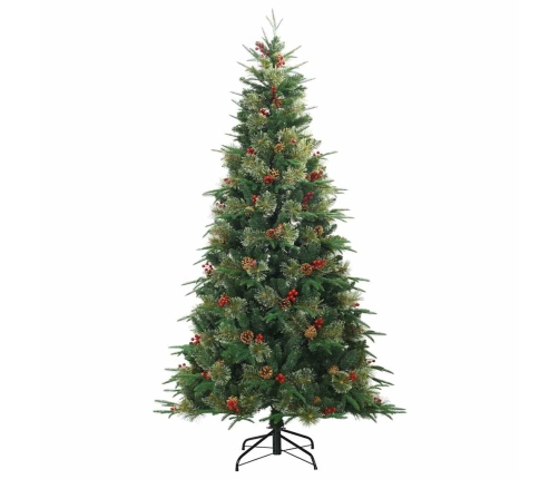 Mākslīgā Saliekamā Ziemassvētku Egle Ar Statīvu Zaļa 240 Cm Vidaxl