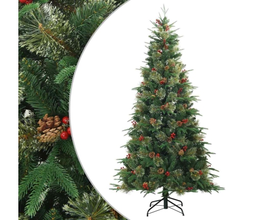 Mākslīgā Saliekamā Ziemassvētku Egle Ar Statīvu Zaļa 240 Cm Vidaxl