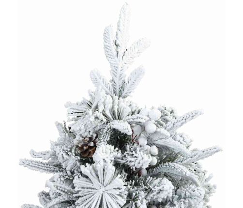 Mākslīgā Ziemassvētku Eglīte Zaļš Un Balts 120 Cm Pvc Vidaxl