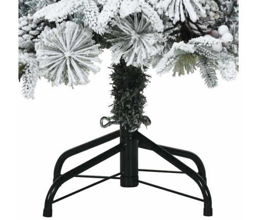 Mākslīgā Ziemassvētku Eglīte Zaļš Un Balts 120 Cm Pvc Vidaxl