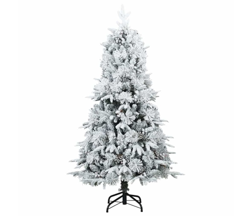 Mākslīgā Ziemassvētku Eglīte Zaļš Un Balts 120 Cm Pvc Vidaxl