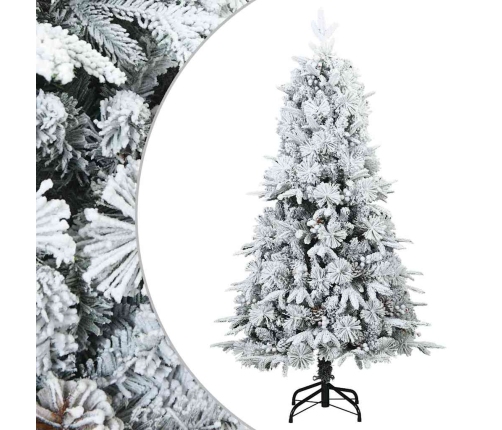 Mākslīgā Ziemassvētku Eglīte Zaļš Un Balts 120 Cm Pvc Vidaxl