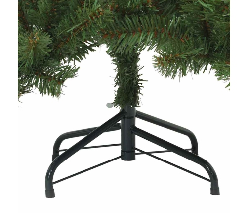 Mākslīgā Saliekamā Ziemassvētku Egle Zaļa 150 Cm Pvc, Tērauds Vidaxl