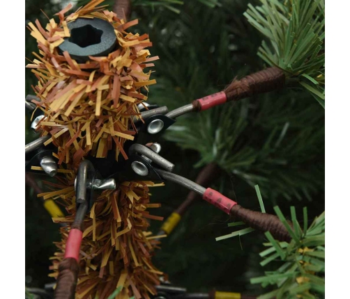 Mākslīgā Saliekamā Ziemassvētku Egle Zaļa 150 Cm Pvc, Tērauds Vidaxl