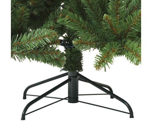 Mākslīgā Saliekamā Ziemassvētku Egle Zaļa 180 Cm Pvc, Tērauds Vidaxl