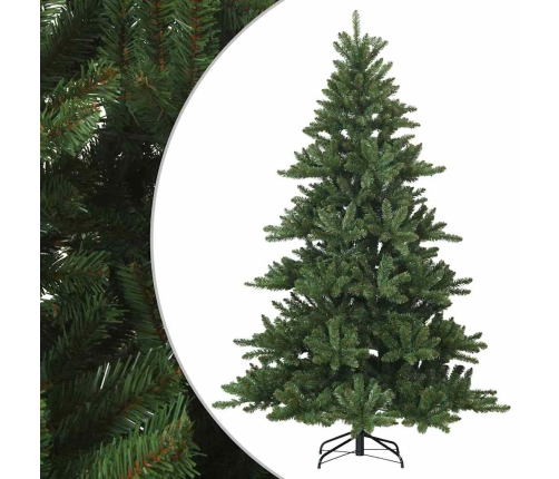 Mākslīgā Saliekamā Ziemassvētku Egle Zaļa 210 Cm Pvc, Tērauds Vidaxl