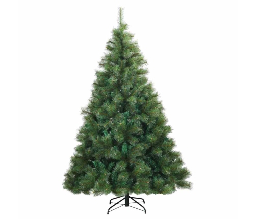 Mākslīgā Saliekamā Ziemassvētku Egle Zaļa 180 Cm Pvc, Tērauds Vidaxl