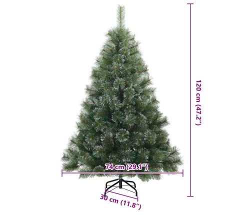Mūsdienu Mākslīgais Saliekamais Ziemassvētku Koks, Apsnidzis Vidaxl