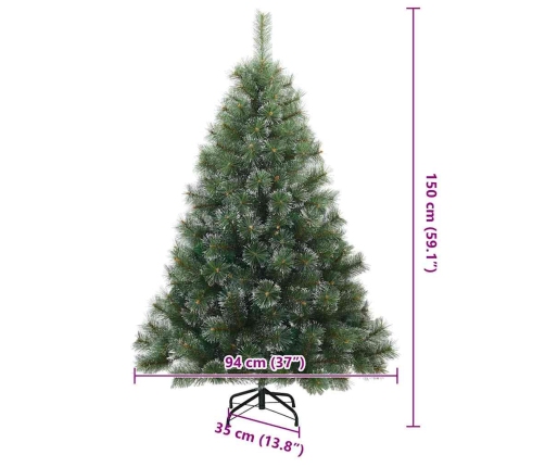 Mūsdienu Mākslīgais Saliekamais Ziemassvētku Koks, Apsnidzis Vidaxl