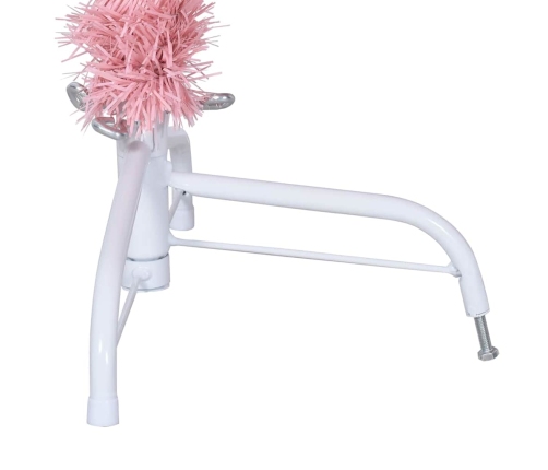 Mākslīgais Led Ziemassvētku Eglīte Su 150 Led Rozā 120 Cm Pvc Vidaxl