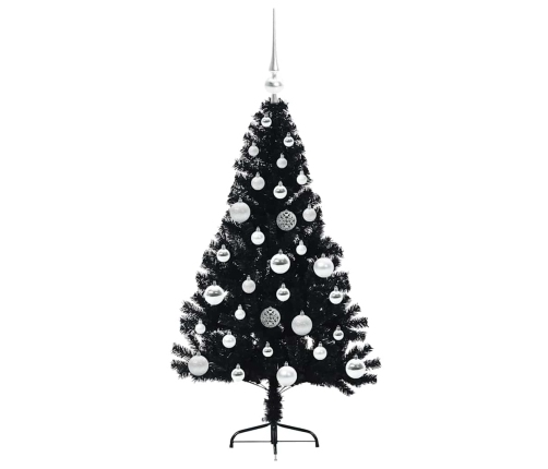 Mākslīgais Led Ziemassvētku Eglīte Su 150 Led Melna 120 Cm Pvc Vidaxl