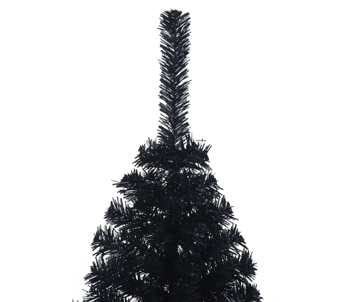 Mākslīgais Led Ziemassvētku Eglīte Su 150 Led Melna 150 Cm Pvc Vidaxl