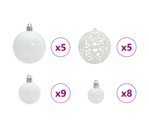 Mākslīgais Led Ziemassvētku Eglīte Sudraba 150 Cm Pet Vidaxl