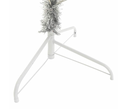 Mākslīgais Led Ziemassvētku Eglīte Sudraba 210 Cm Pet Vidaxl