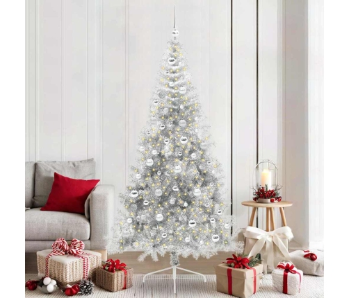 Mākslīgais Led Ziemassvētku Eglīte Sudraba 210 Cm Pet Vidaxl
