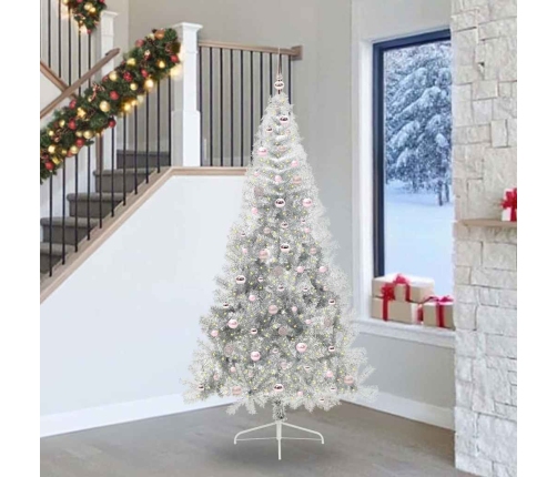 Mākslīgais Led Ziemassvētku Eglīte Sudraba 240 Cm Pet Vidaxl