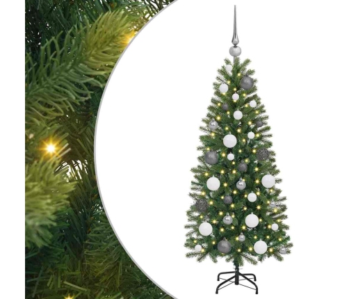 Mākslīgā Ziemassvētku Eglīte Su 150 Led Zaļa 120 Cm Pe Un Pvc Vidaxl