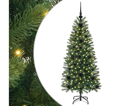 Mākslīgā Ziemassvētku Eglīte Su 150 Led Zaļa 120 Cm Pe Un Pvc Vidaxl